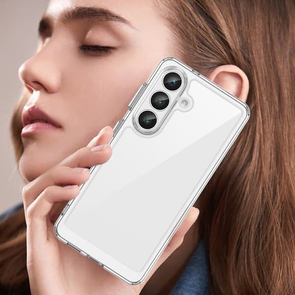 WANLONFENG Mobilskal till Samsung Galaxy S26 Plus TPU Akryl Klar - Transparent