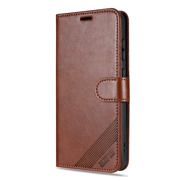 AZNS Xiaomi 17 Pro Plånboksfodral Anti-Scratch Konstläder - Brun