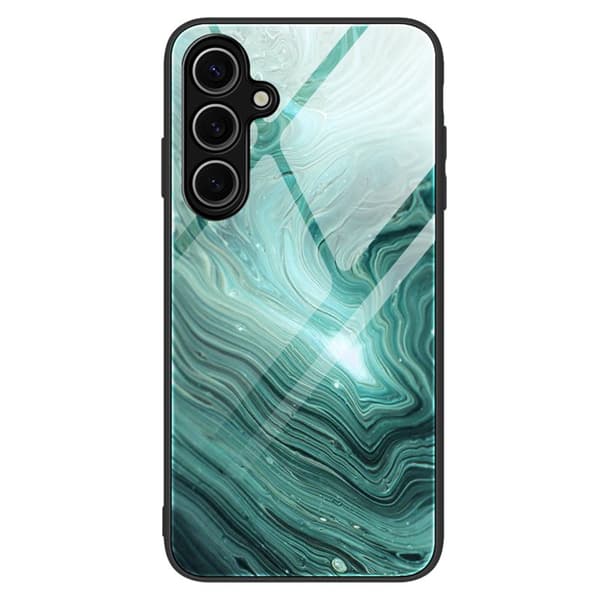 Mobilskal för Samsung Galaxy S26 Plus Marmor mönster Tempererat glas + - Grå