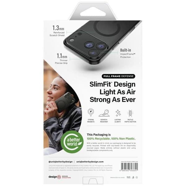 UNIQ Telefontaske til iPhone 17 Pro MagSafe Airsuit - Sort Svart