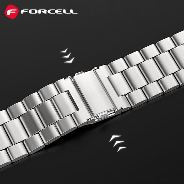 Forcell Apple Watch (38/40/41mm) Rem F-Design - Sølv Silver