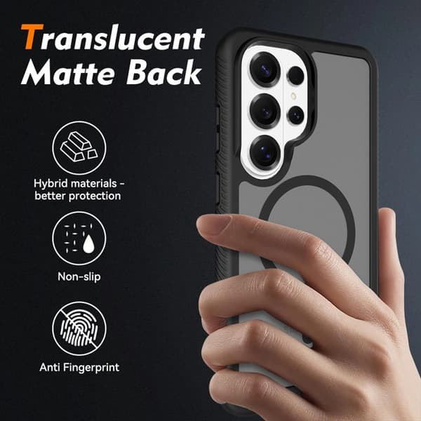Tech-Protect Telefontaske Til Galaxy S26 Ultra Magsafe Defense - Matt Sort Svart
