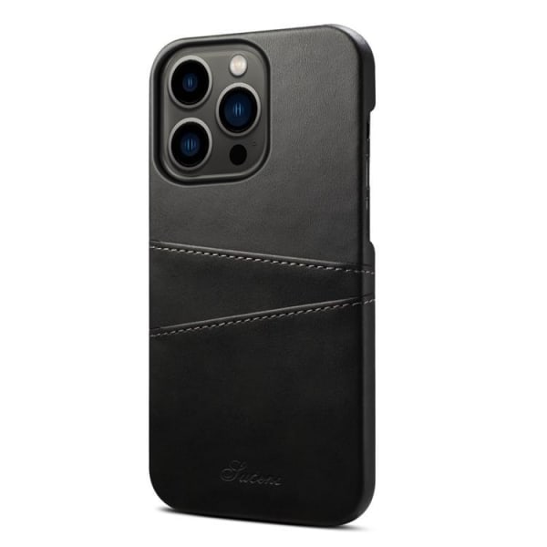 SUTENI iPhone 14 Pro Max Cover Kortholder - Sort