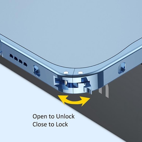 iPhone 14 Pro Max -kuori Metalli Slim - Hopea Silver