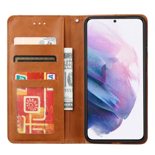Galaxy S23 Wallet Case - Brun