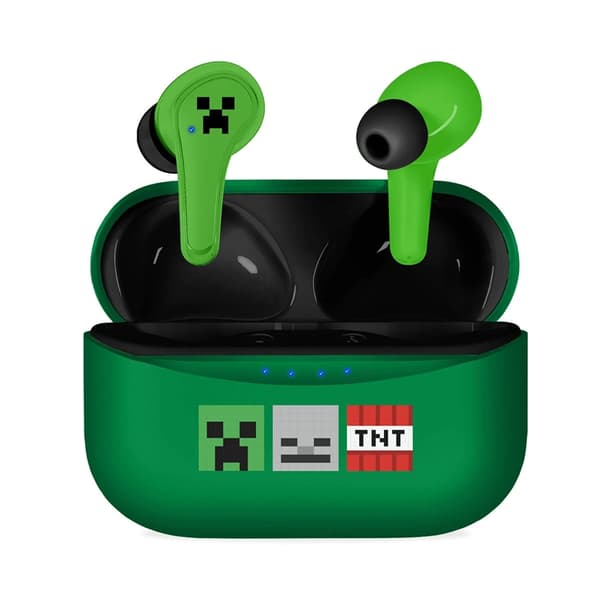 MINECRAFT TWS In-Ear Hörlurar - Grön Grön