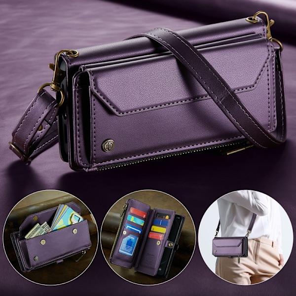 CASEME Plånboksfodral Konstläder för iPhone 12 Pro Max - Lila