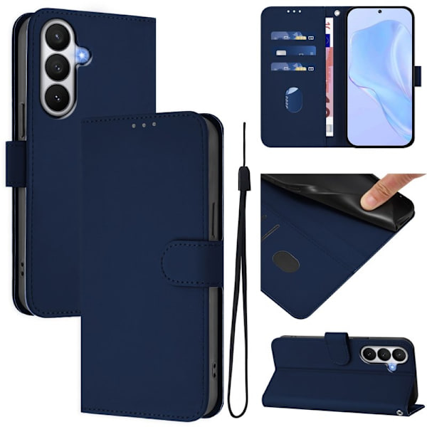 Samsung Galaxy S26 / S26 Pro Plånboksfodral Konstläder - Blå