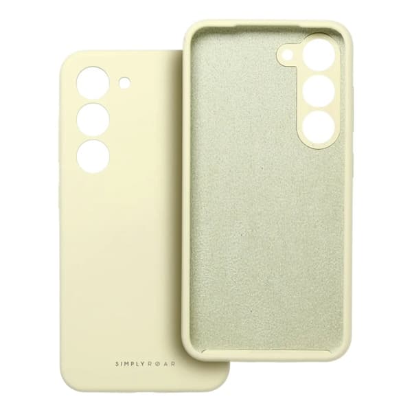 Roar Telefontaske til Galaxy S25 Edge Cloud Skin - Lysegul Gul