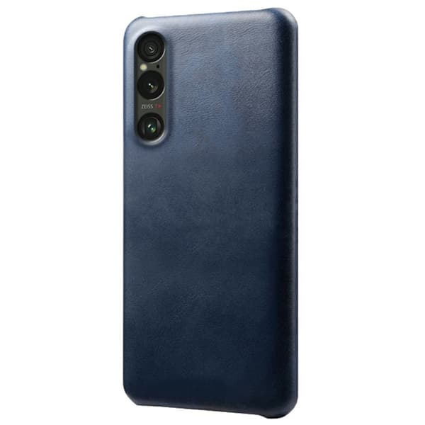Mobilskal till Sony Xperia 1 VII Calfskin Texture PU-Läder - Blå Blå