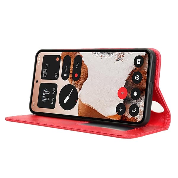 Nothing CMF Phone 2 Pro Plånboksfodral Retro Kickstand - Röd Röd