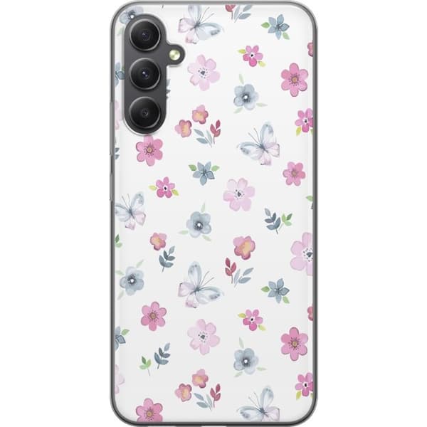 Mobilskal till Samsung Galaxy S23 FE med Blommor och fjärillar