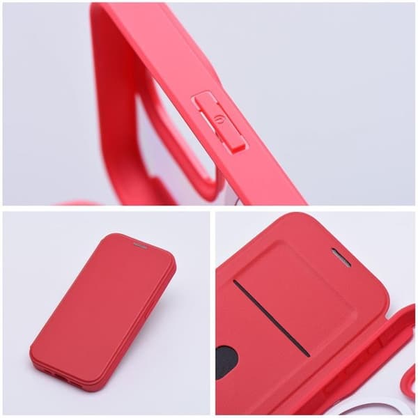 iPhone 15 Pro Pung Taske Magsafe Smart - Rød Röd