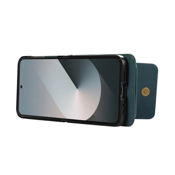 Galaxy Z Flip 7 Plånboksfodral Kickstand med Axelrem - Grön Grön