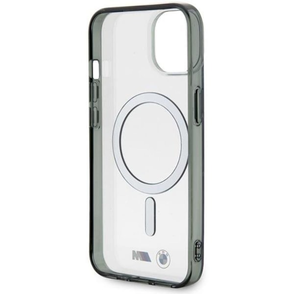 BMW iPhone 14 Plus Mobilskal Magsafe Silver Ring - Transparent
