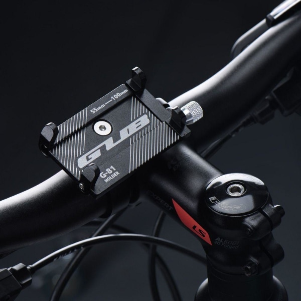 Kännykkäteline polkupyörälle GUB G81 Aluminum Black