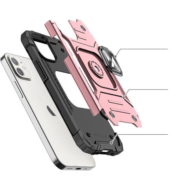 Wozinsky Ring Armor Skal iPhone 12 Mini - Rosa Pink