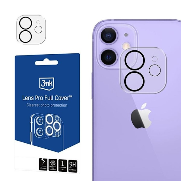 3MK iPhone 12 Lens Pro    Kameralinskydd Transparent