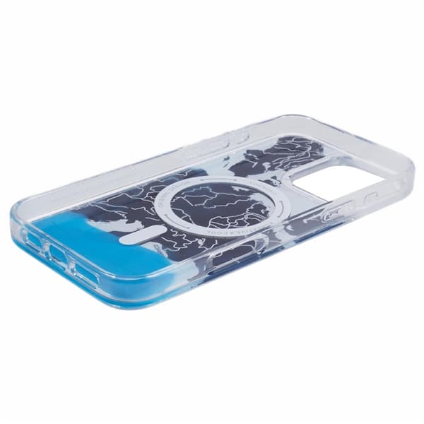 YOUNGKIT Mobilskal till iPhone 16 Pro Max MagSafe IMD-kartmönster Transparent