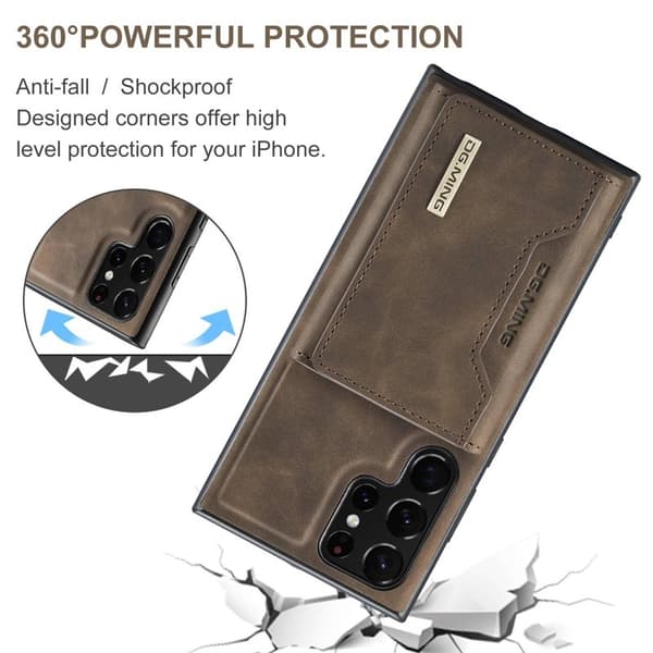 DG.MING M2 Series Mobilskal till Samsung Galaxy S23 Ultra - Brun
