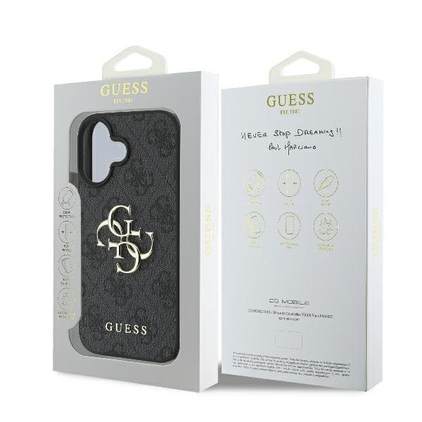 Guess Mobilskal till iPhone 16 4G Big Logo - Svart Svart