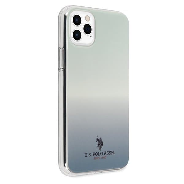 Den amerikanske Polo Assn. Gradientmønsterkollektion iPhone 11 Pro Max Blå Blue