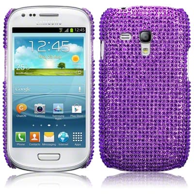Bling Bling Cover til Samsung Galaxy S3 mini i8190  (Lilla) Lila