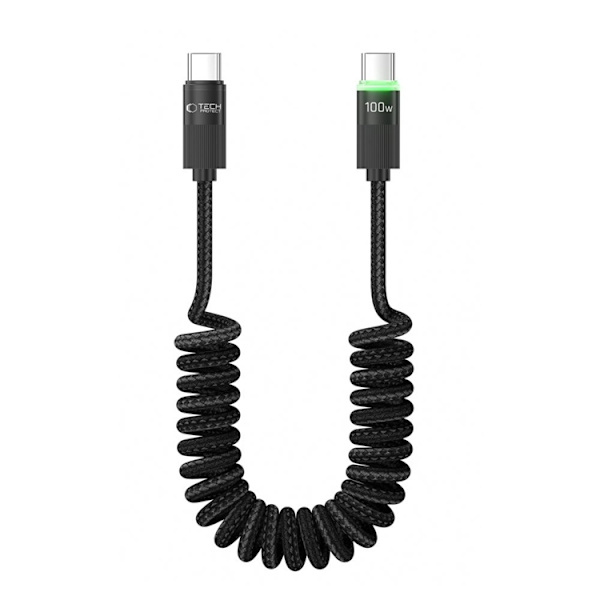 Tech-Protect USB-C Kabel (1.8m) Ultraboost - Sort Svart