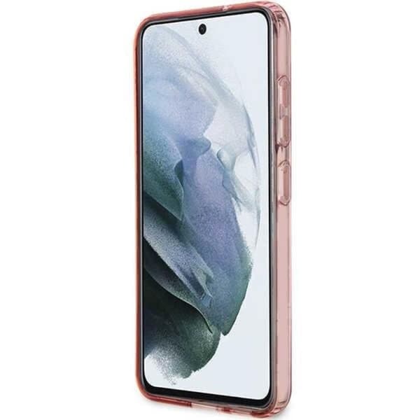 Guess Galaxy S23 Plus Mobilskal Flower Collection - Rosa Rosa