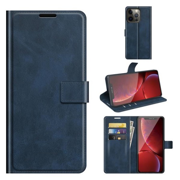 BooM RFID-Skyddat Plånboksfodral iPhone 12 Pro Max - Blå