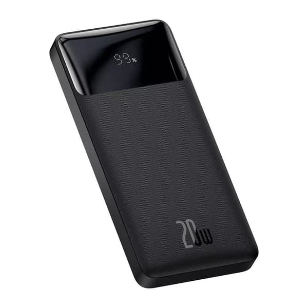 Baseus Digital Display Hurtigoplader 10000mAh 20W - Sort Black