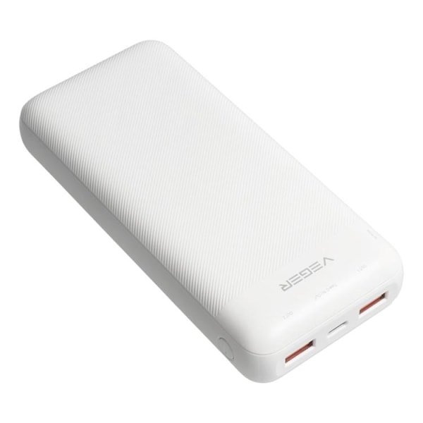 VEGER Powerbank 20000 mAh PD QC 3.0 2A 20W L20S - Vit Vit