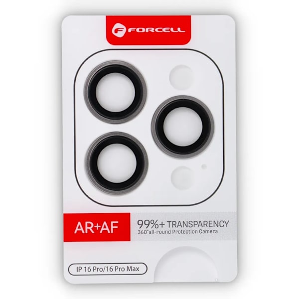 Forcell iPhone 16 Pro/16 Pro Max Härdat Glas Kameraskydd Premium