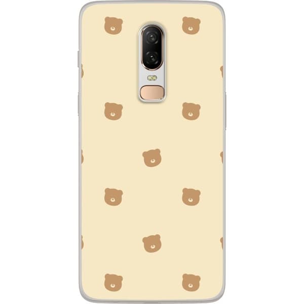 Mobilskal till OnePlus 6 med Björnmönster