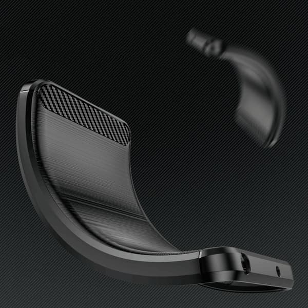 Tech-Protect Telefontaske til Motorola Moto G05/E15 TPU Carbon - Sort Svart