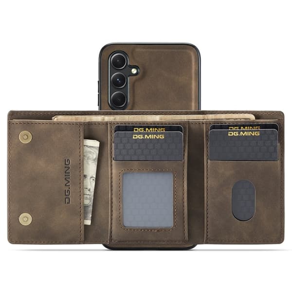 DG.MING M1 Series Mobilskal till Samsung Galaxy A55 5G Konstläder Brun