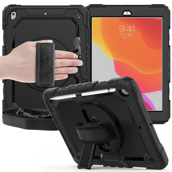 Tech-Protect Solid360 Fodral Ipad 7/8 10.2 2019/2020 Svart Svart