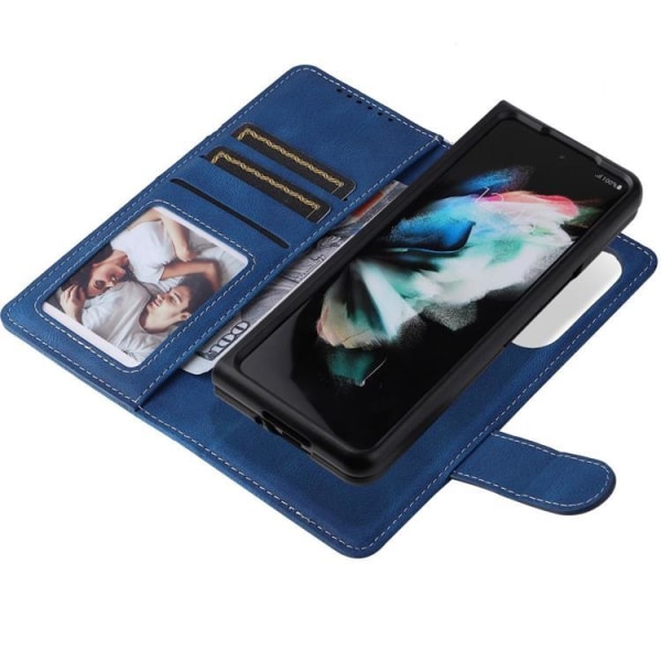 Galaxy Z Fold 4 Lompakkokotelo 2in1 Irrotettava - Sininen