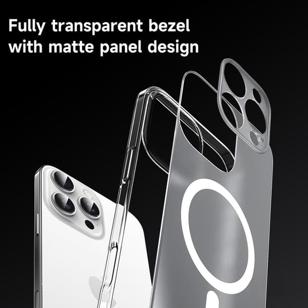 SULADA Mobilskal till iPhone 16 Pro Max MagSafe PC+TPU Matt Transparent