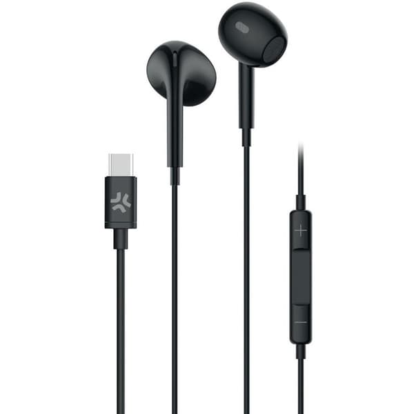 CELLY UP1300 Stereoheadset Drop In-Ear USB-C - Svart Svart