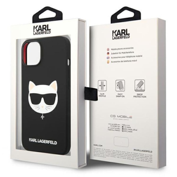 Karl Lagerfeld iPhone 14 Plus -kotelo MagSafe Silicone Choupette He