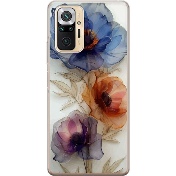 Mobilskal till Xiaomi Redmi Note 10 Pro med Silkesblommor