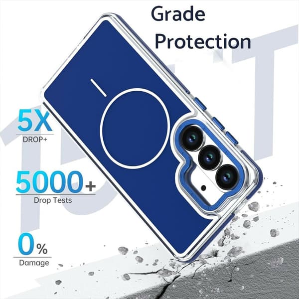 Mobilskal för Samsung Galaxy S26 Plus Magnetiskt Shockproof TPU - Blå