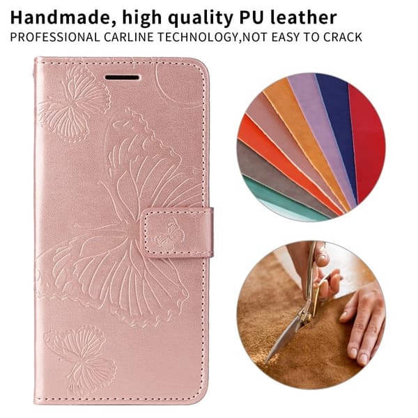 Samsung Galaxy S26 / S26 Pro Plånboksfodral Blommönster Konstläder - Roséguld