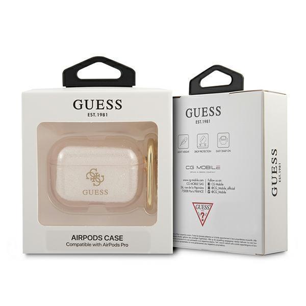 Guess Glitter Collection Skal AirPods Pro - Guld Gul