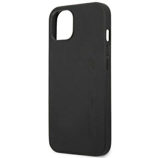 AMG iPhone 14 Skal Läder Hot Stamped - Svart Svart