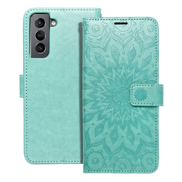 Forcell Galaxy S21 Etui Mezzo - Mandala Grøn Grön