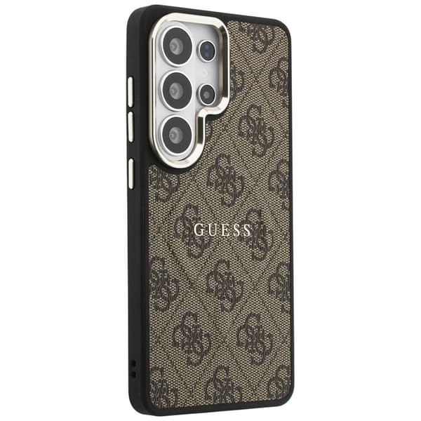 Guess Mobilskal För Galaxy S26 Ultra MagSafe 4G Embossed Ring - Brun Brun