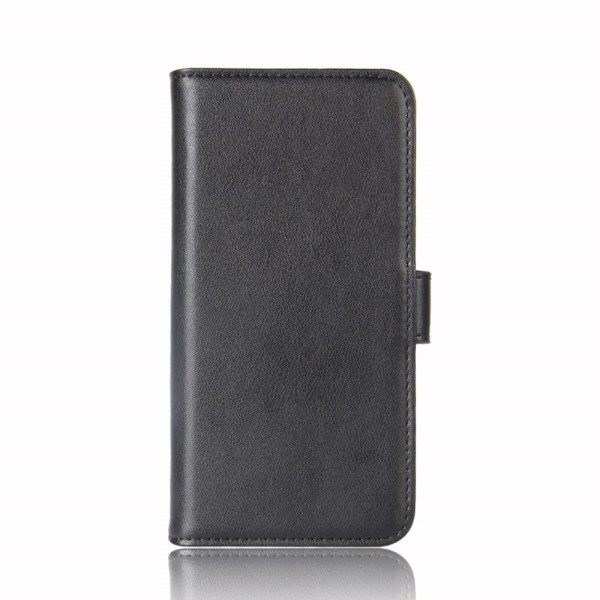 Aitoa nahkaa oleva lompakkokotelo iPhone 12 Pro Max - musta