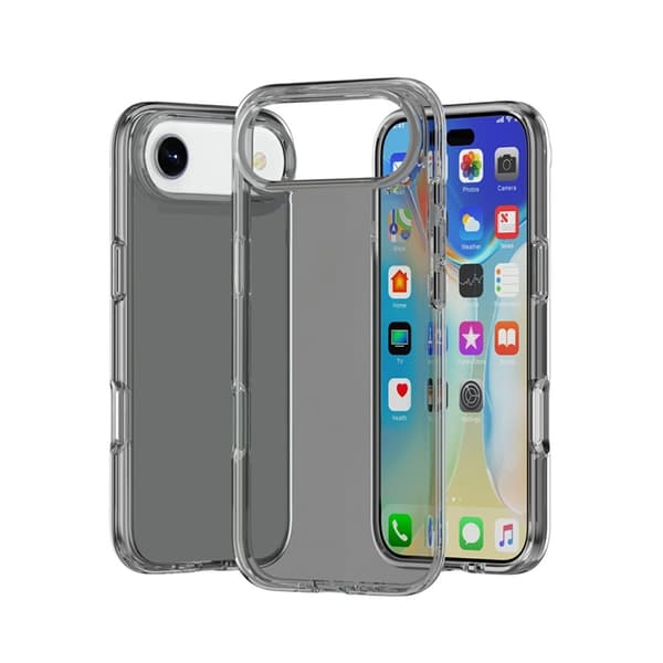 AMORUS Mobilskal till iPhone Air Shockproof - Clear Svart Svart